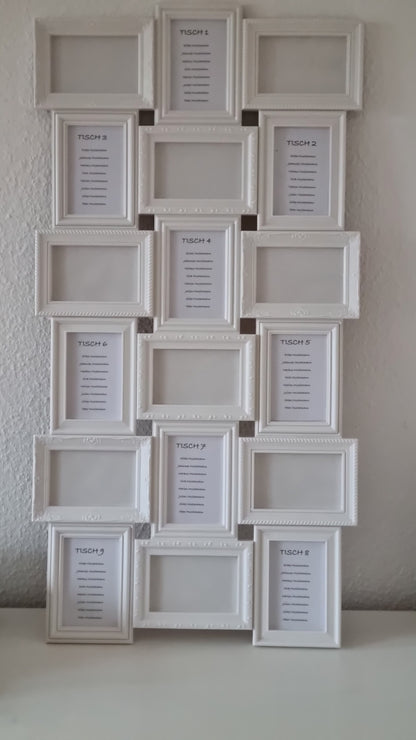Sitzplan Bilderrahmen