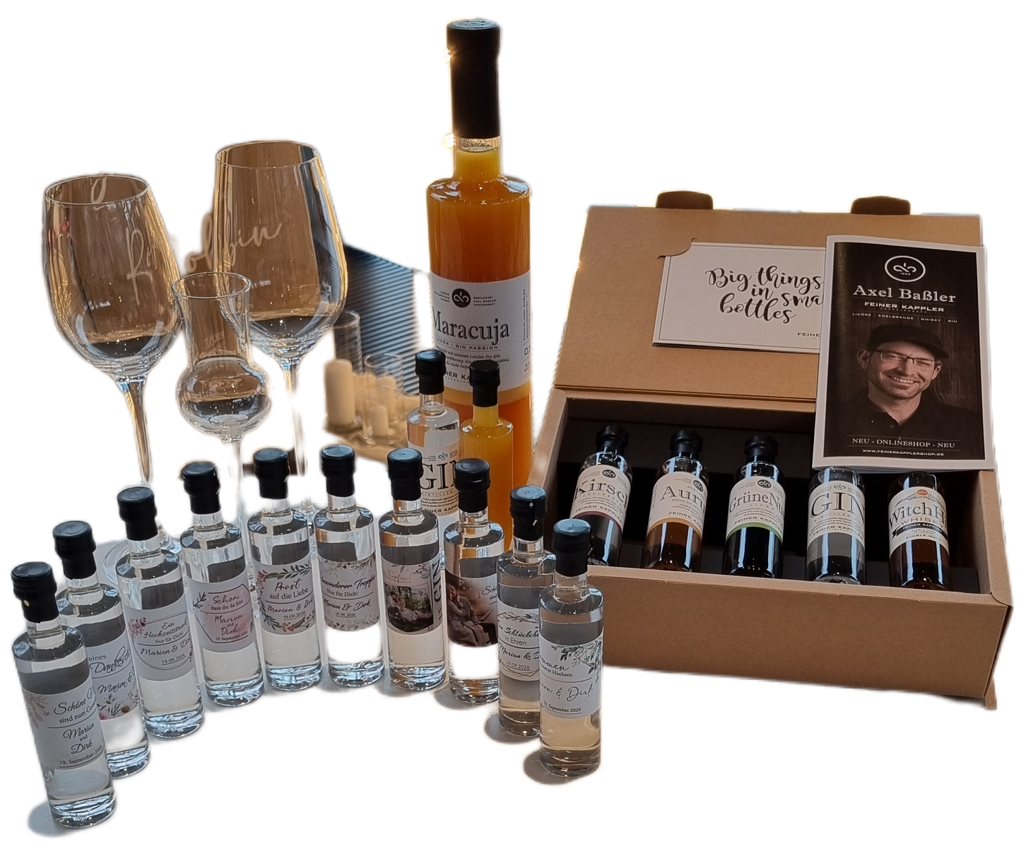 Gastgeschenke/Shots/Beschriftung