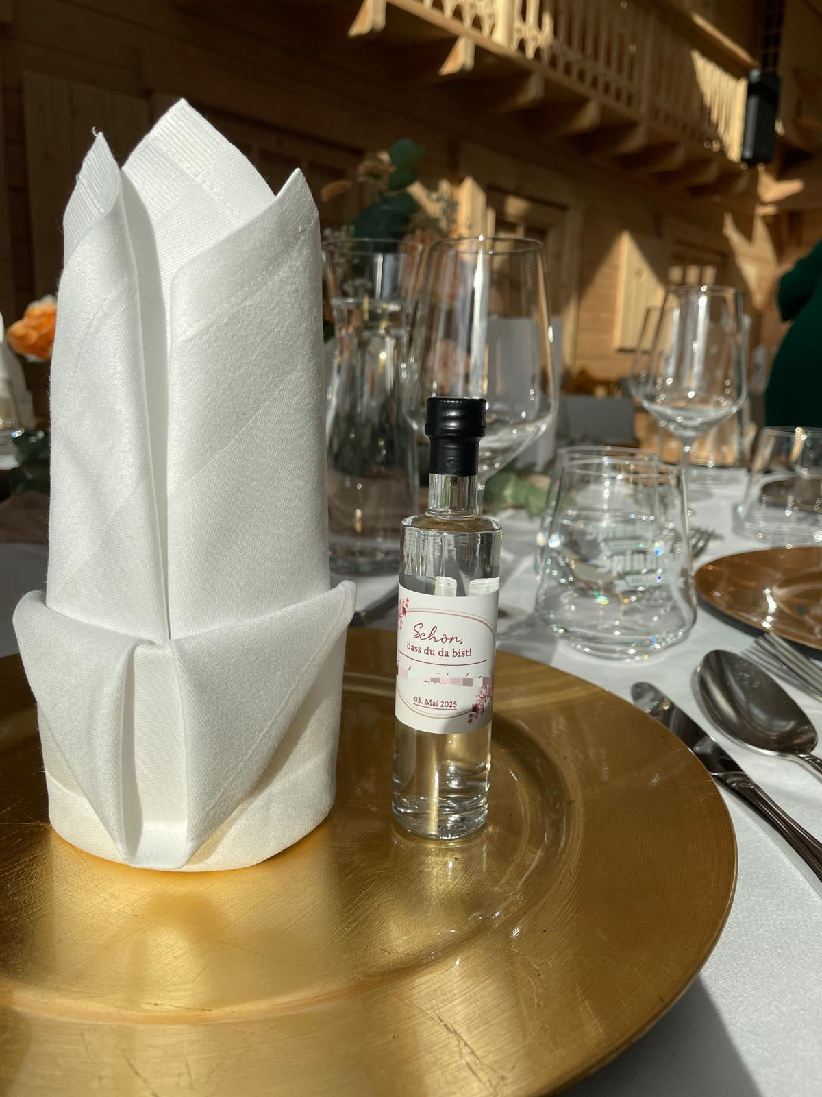 Gastgeschenke/Shots/Beschriftung